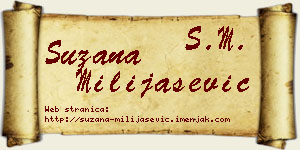 Suzana Milijašević vizit kartica